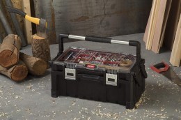 Portable plastic tool box with metal fasteners for small parts KETER1